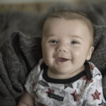 family baby boy 3 months photograph