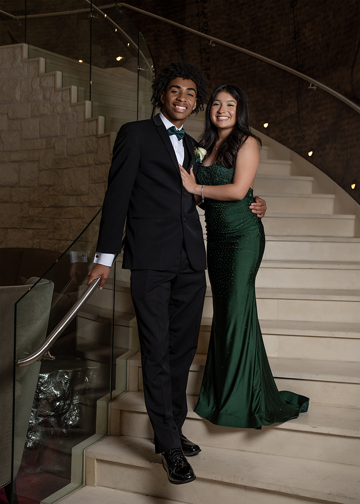 young teenage girl and boy guy formal event prom photograph