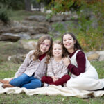 family three young girl sisters photograph