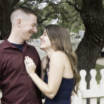 young couple family photograph