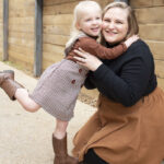 mom and daughter family photograph
