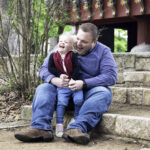 dad and daughter family photograph mother's day