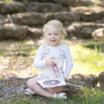 young girl family photograph